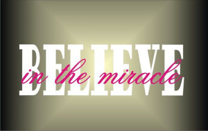 Believe in the Miracle cancer awareness by wordsofdistinction, $16.00