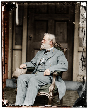 Confederate General Robert E. Lee at his home in Richmond, VA less ...