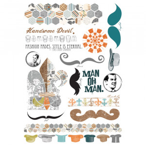 Fancy Pants Designs - Swagger Collection - Rub Ons