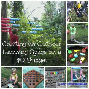 ... READ: Ideas for creating an outdoor Learning Space for Free or Frugal