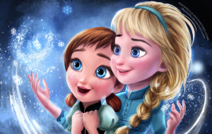 Frozen:Elsa and Anna by RikaMello