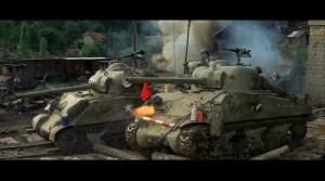 Kelly's Heroes / Oddball's (Donald Sutherland) Sherman tanks attack ...