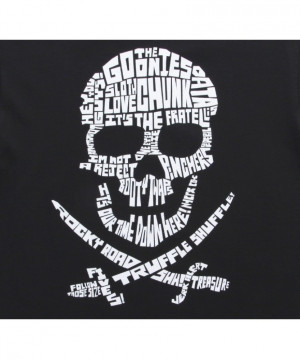 Goonies Quote Skull Black T-Shirt Logo