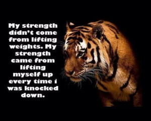 Strength from within.