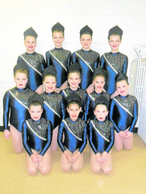 from left): back row - Claire Goodridge, Alicia McCully, Tanah Pearce ...