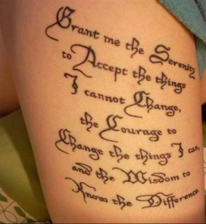 tattoo-quotes-grant me the serenity
