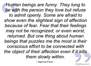 human beings are funny sigmund freud