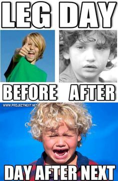 haha so true! Seems like every day is leg day... More