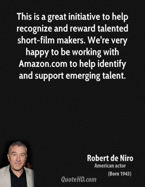 This is a great initiative to help recognize and reward talented short ...