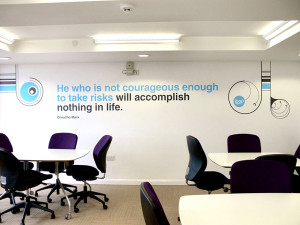 He who is not courageous to take risks will accomplish nothing: Quote ...