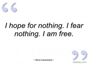 hope for nothing nikos kazantzakis