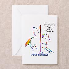 Pole Bending Greeting Cards (Package of for