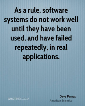 Dave Parnas Computers Quotes