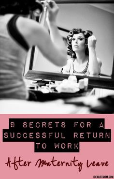 from idealist mom 9 secrets for a successful return to work after ...