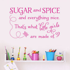 homepage > MAKING STATEMENTS > 'SUGAR AND SPICE' QUOTE WALL STICKER