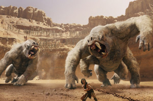 White Apes, John Carter (Taylor Kitsch, center) in John Carter .