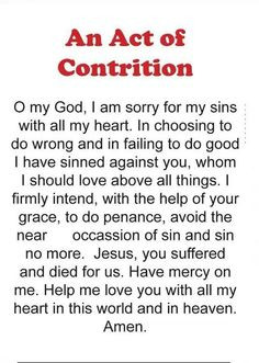 act of contrition catholic prayers more catholic confirmation quotes ...