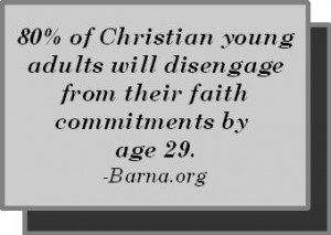 Disengage from faith quote - barna