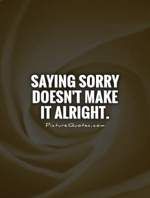Saying Sorry Quotes
