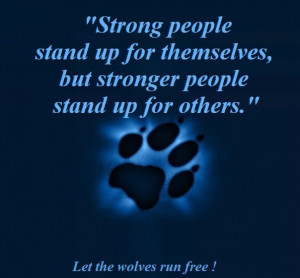 Stand up for others!