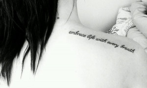 ... friend who has a eating disorder, Its about fight for every day tattoo