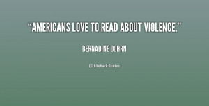 Americans love to read about violence.