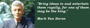 Mark Van Doren Quotes