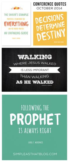 October 2014 General Conference Printable Quotes #LDSConf More