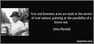 More Alva Myrdal Quotes