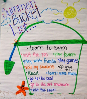 End of the School Year: Summer Bucket List: Bits of First Grade