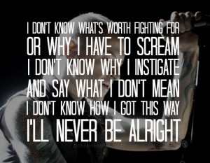Linkin Park - Breaking the habit lyrics