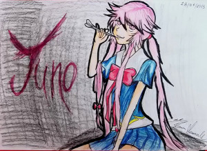 Yuno Gasai From Mirai Nikki