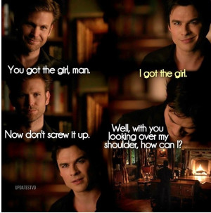Damon and Alaric !! They ha such a beautiful guy bond .... :D