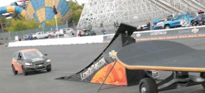 Rob Dyrdek fearlessly kickflips the all-new Chevy Sonic at Six Flags ...