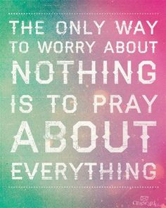 The Only Way to Worry About Nothing - Inspirations More