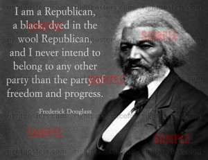 Frederick Douglass Republican Poster