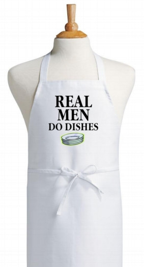 Details about Real Men Do Dishes Novelty Kitchen Aprons