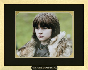 game of thrones isaac hempstead wright as bran stark framed movie ...