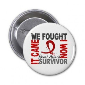 Heart Attack Survivor Pins | For Heart Attack Survivor Buttons and For ...