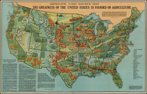 ... Map The Greatness of the United States is Founded on Agriculture