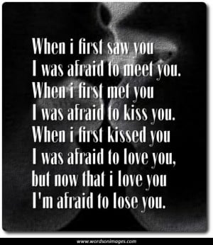 Afraid to love quotes