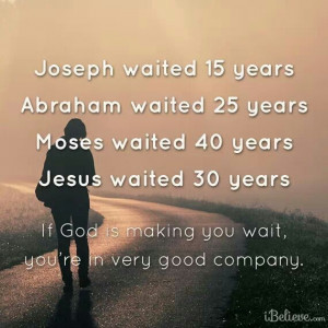 All in God's time.