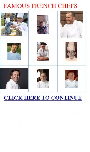 FAMOUS FRENCH CHEFS :: COOKING SCHOOL :: FAMOUS FRENCH CHEFS IN ...