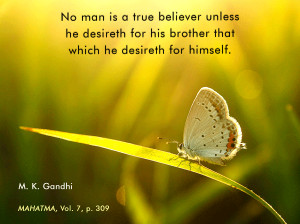 Mahatma Gandhi Quote on Equality