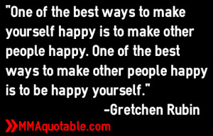 other people happy one of the best ways to make other people happy is ...