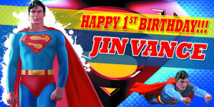 Superman Birthday Banner