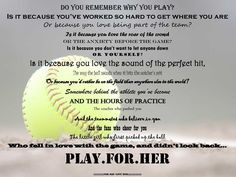 softball do you remember why you play more sports softball softball ...
