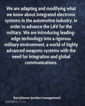 Ben Johnson (product management) - We are adapting and modifying what ...