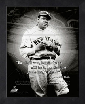 Babe Ruth ProQuote Framed Memorabilia