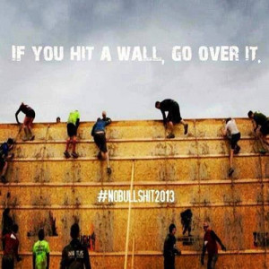 If you hit a wall, go over it.
